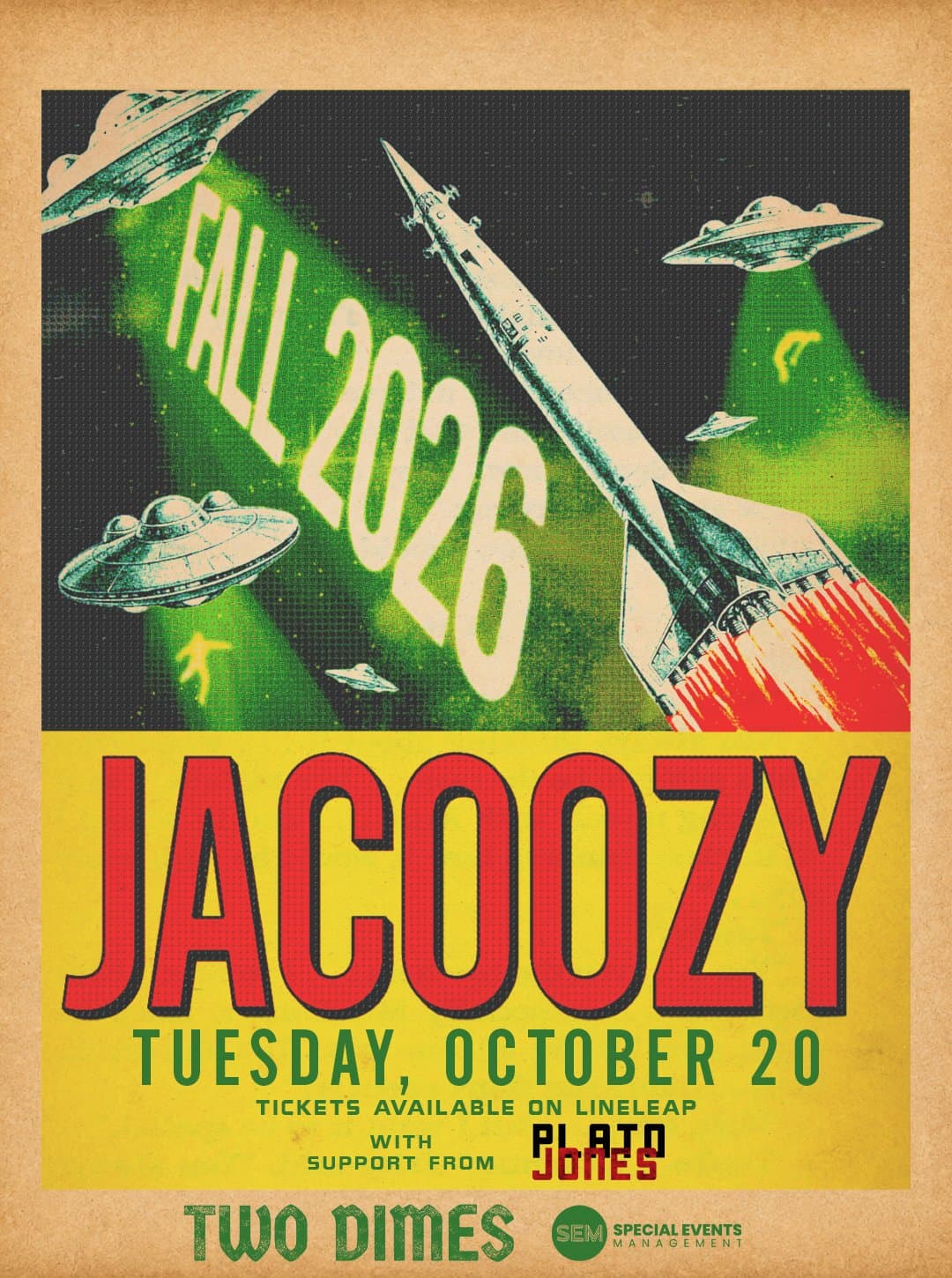 Jacoozy — show poster